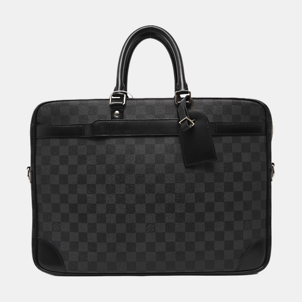 Damier Graphite Coated Canvas Shoulder Bag Gray