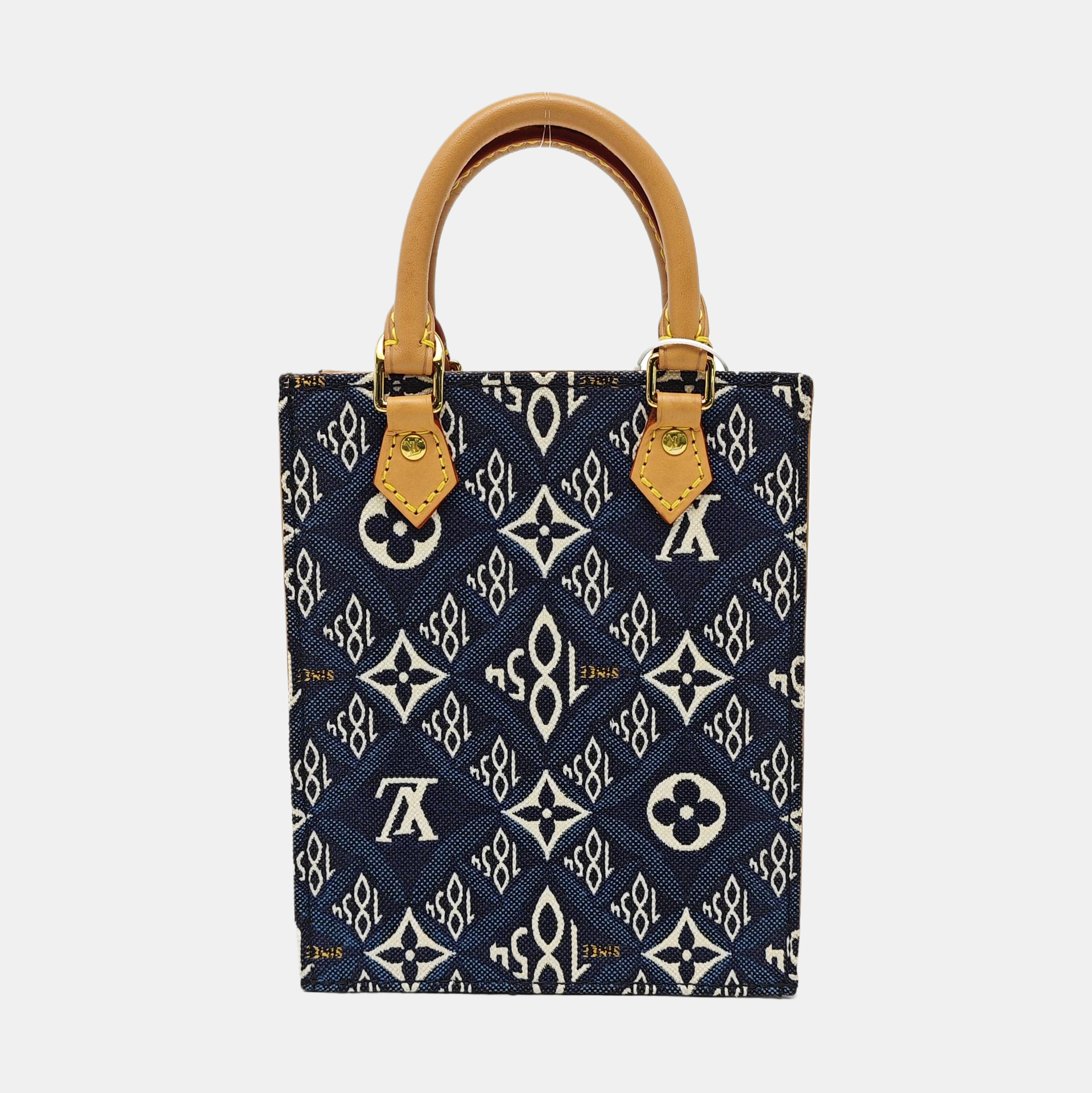 SAC PLAT Mini Monogram Denim Blue