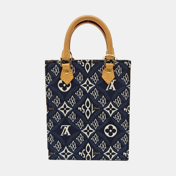 SAC PLAT Mini Monogram Denim Blue