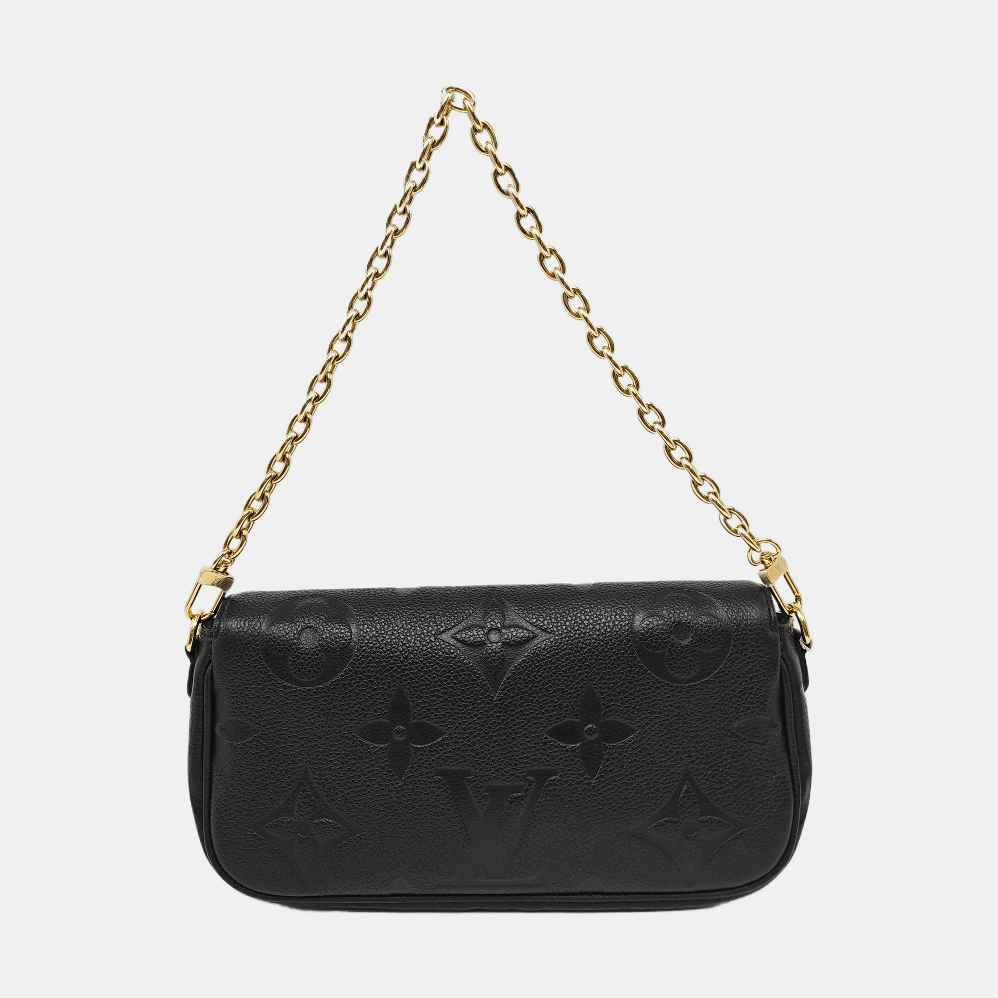 IVY Monogram Calfskin Black