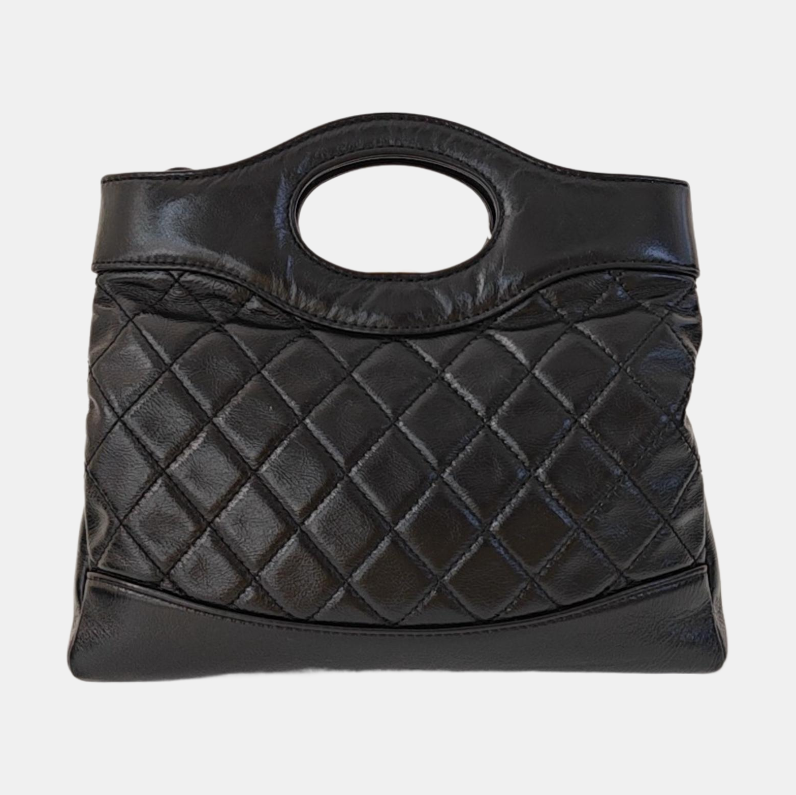 CHANEL 31 Mini Quilted Calfskin Black