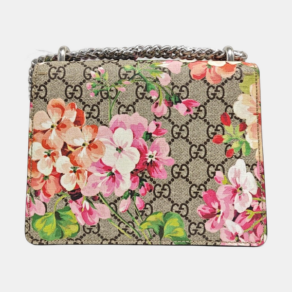 Dionysus Mini Monogram Coated Canvas Beige