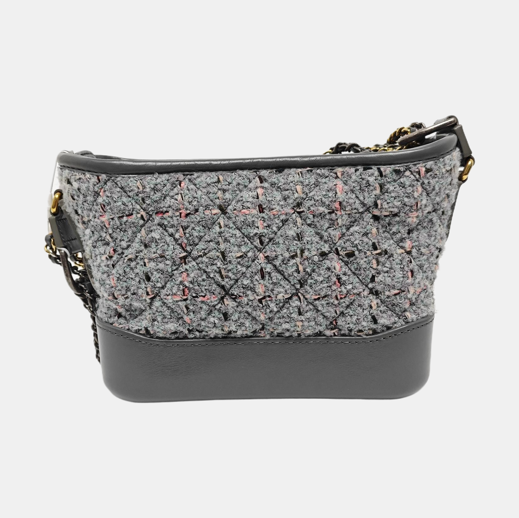 Authenticated pre-owned  GABRIELLE Small Quilted Wool Grey - Shoulder Bag at Looply