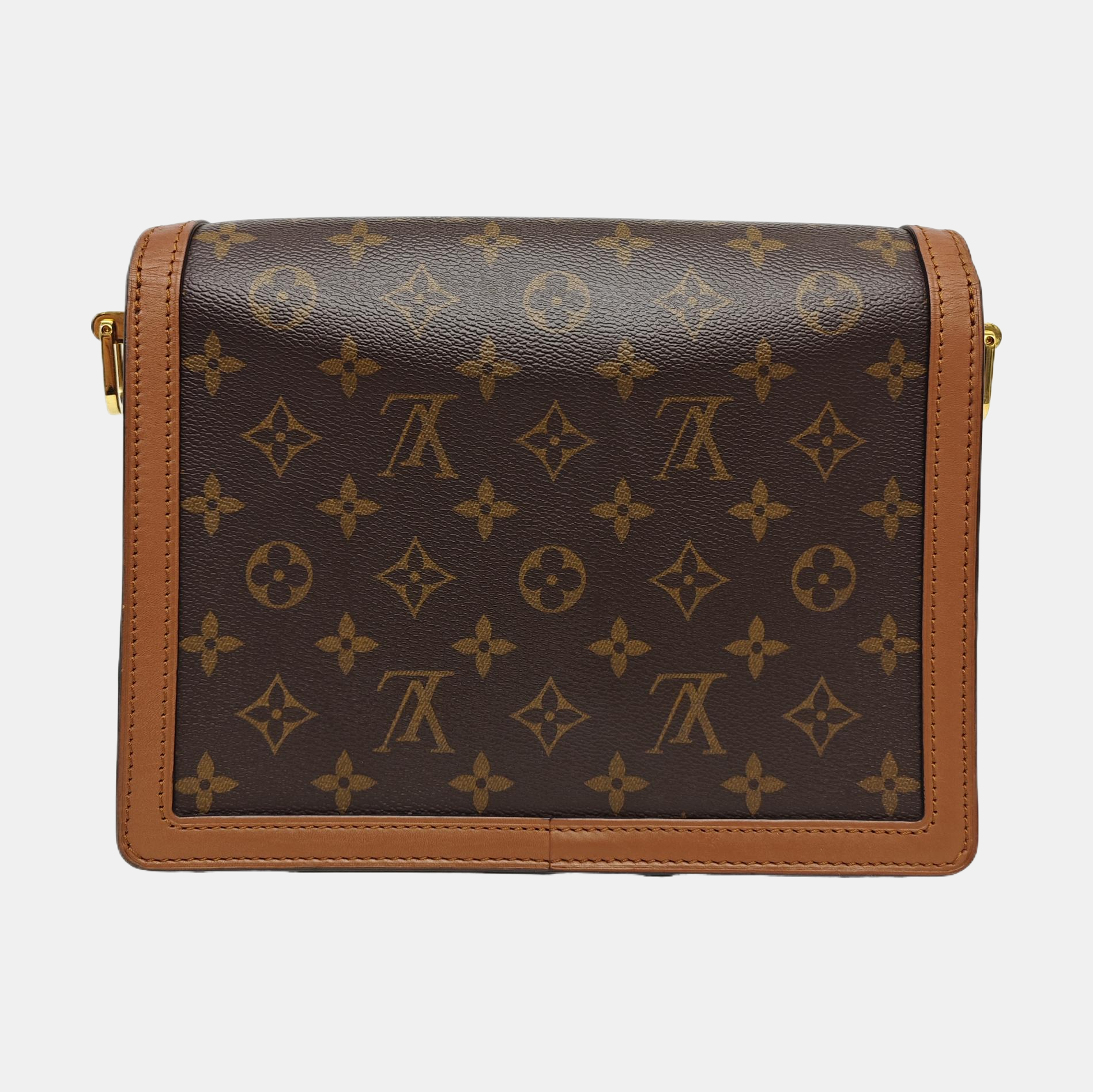 DAUPHINE MM Monogram Coated Canvas Brown