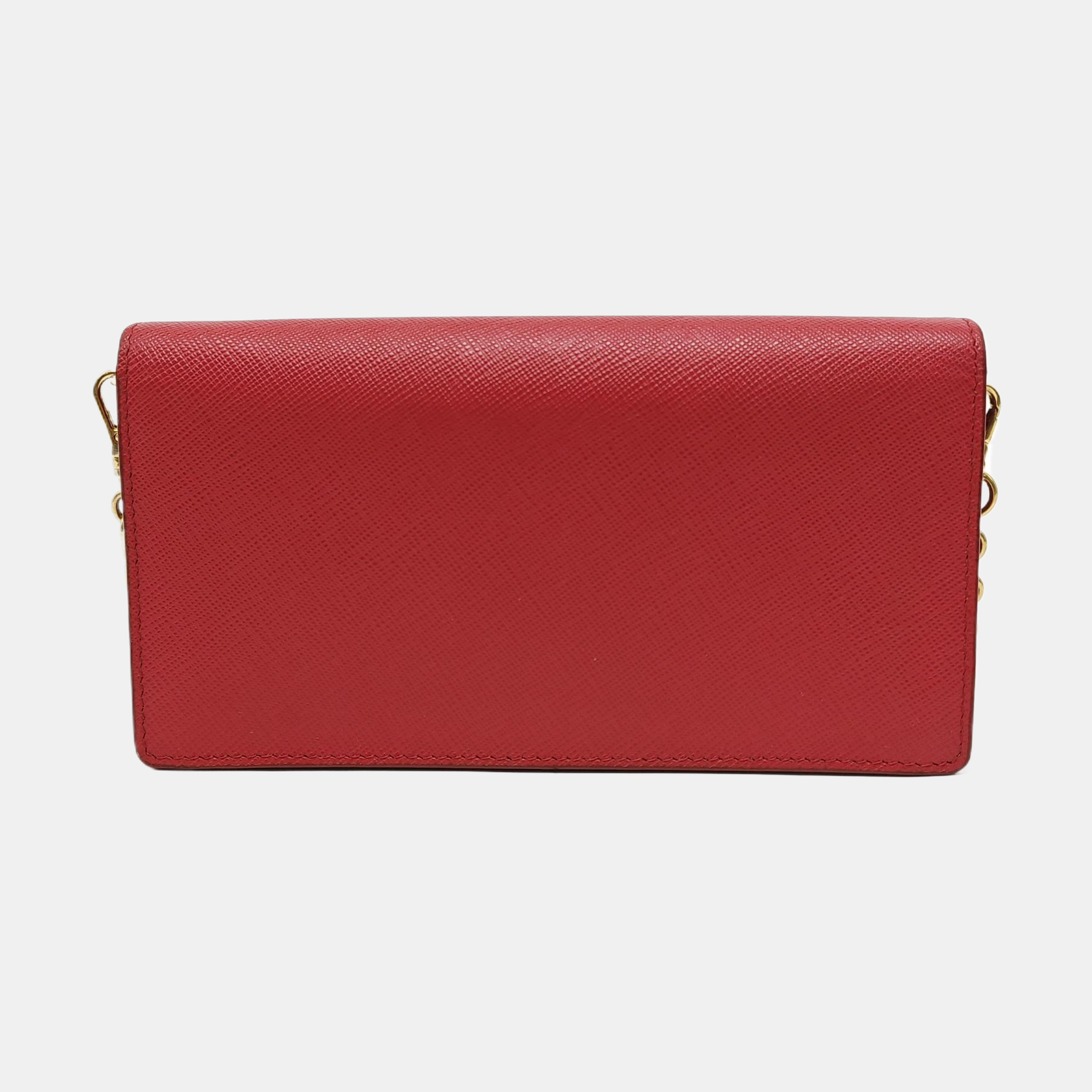 Saffiano Calfskin Shoulder Bag Red