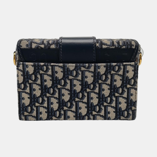 Authenticated pre-owned  30 Montaigne Oblique Canvas Blue - Shoulder Bag at Looply