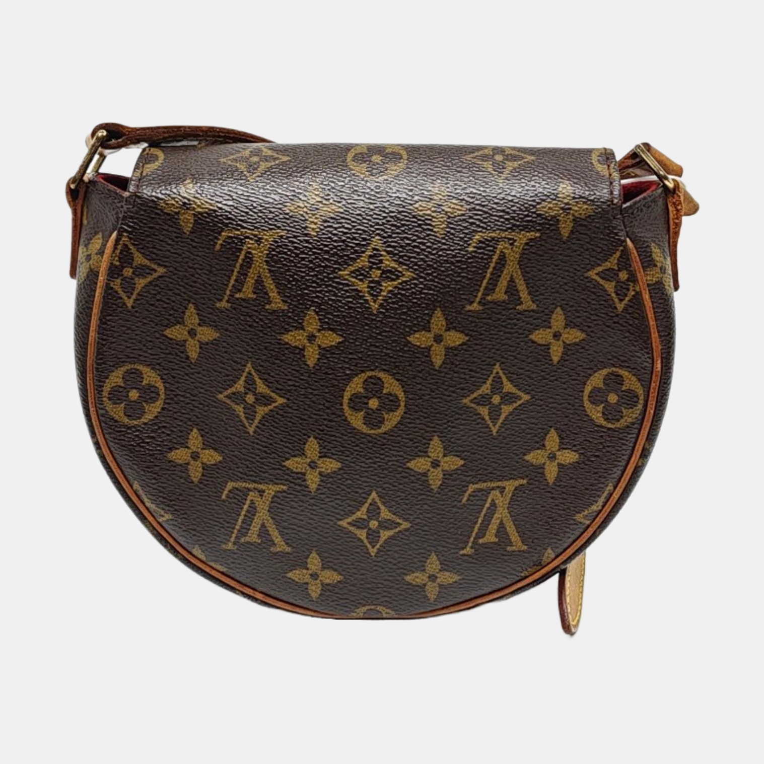 TAMBOURINE Monogram Coated Canvas Brown