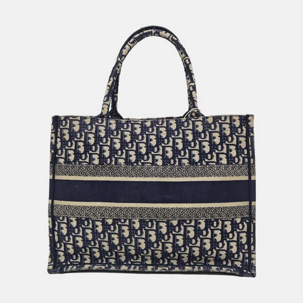 Book Tote Medium Canvas Blue
