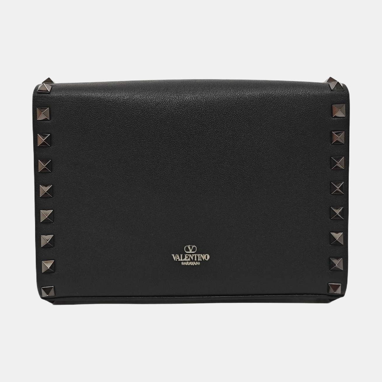 Rockstud Calfskin Black