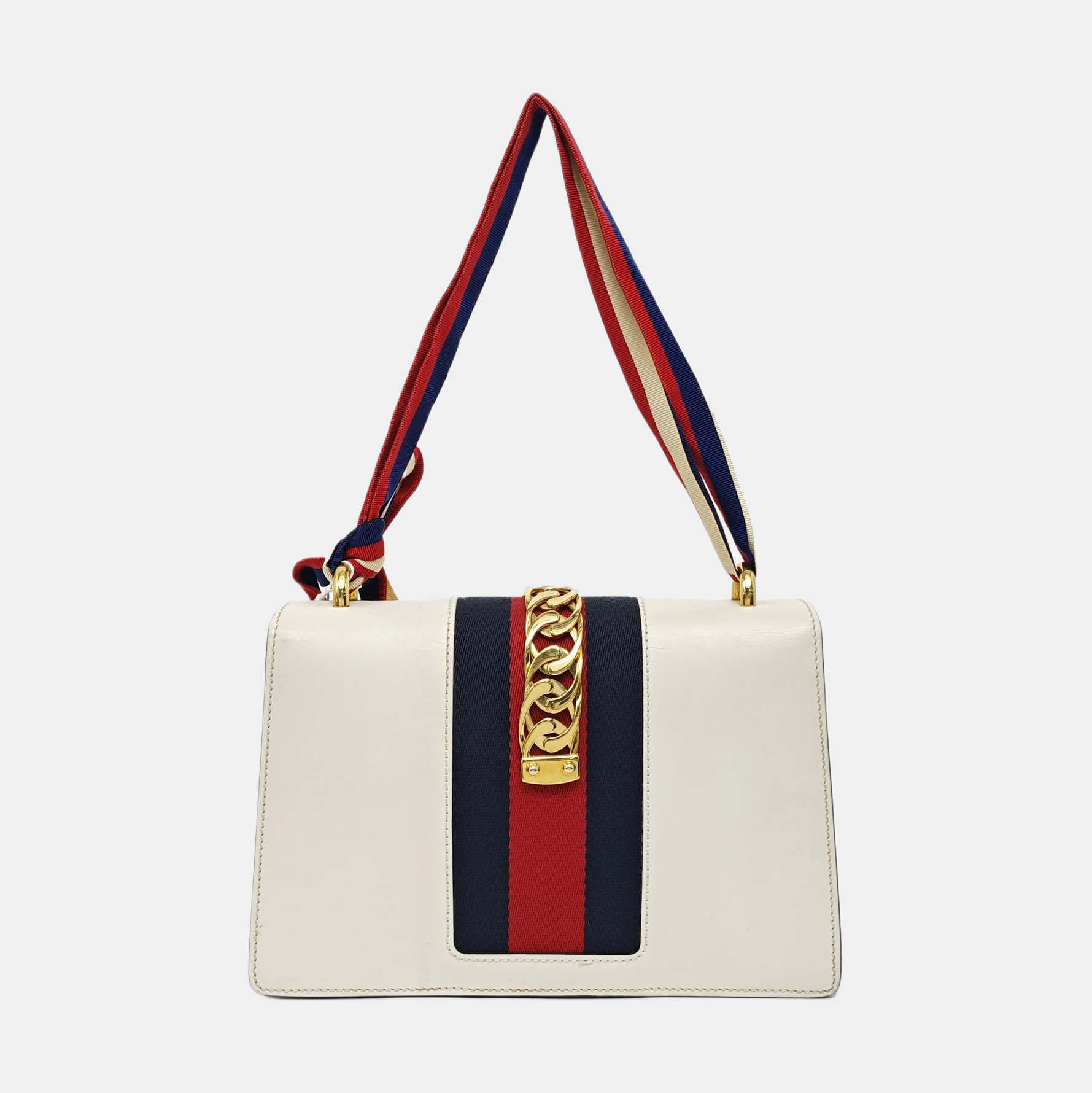 Sylvie Small Calfskin White