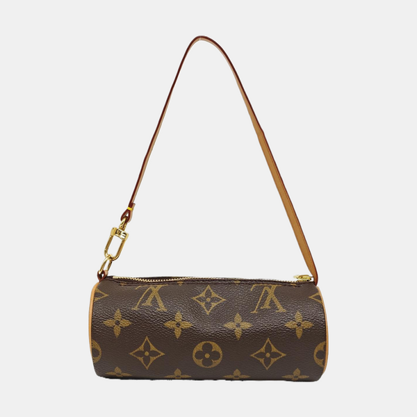 PAPILLON Mini Monogram Coated Canvas Brown