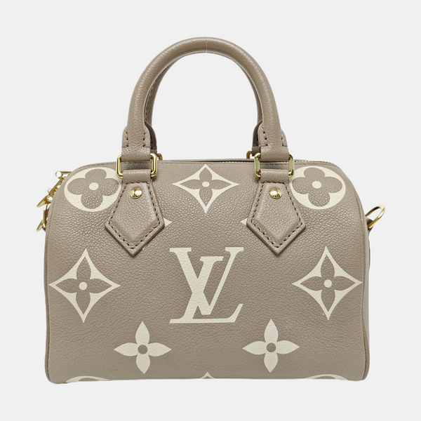 SPEEDY 20 Monogram Calfskin Gray