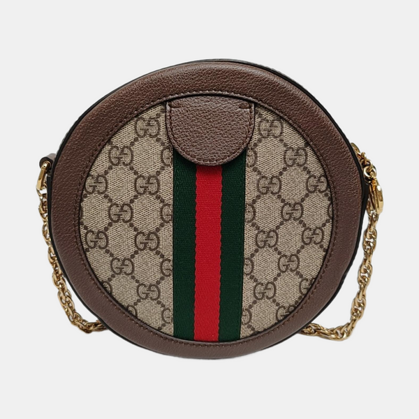 Authenticated pre-owned  Ophidia Mini Monogram Coated Canvas Beige - Shoulder Bag at Looply