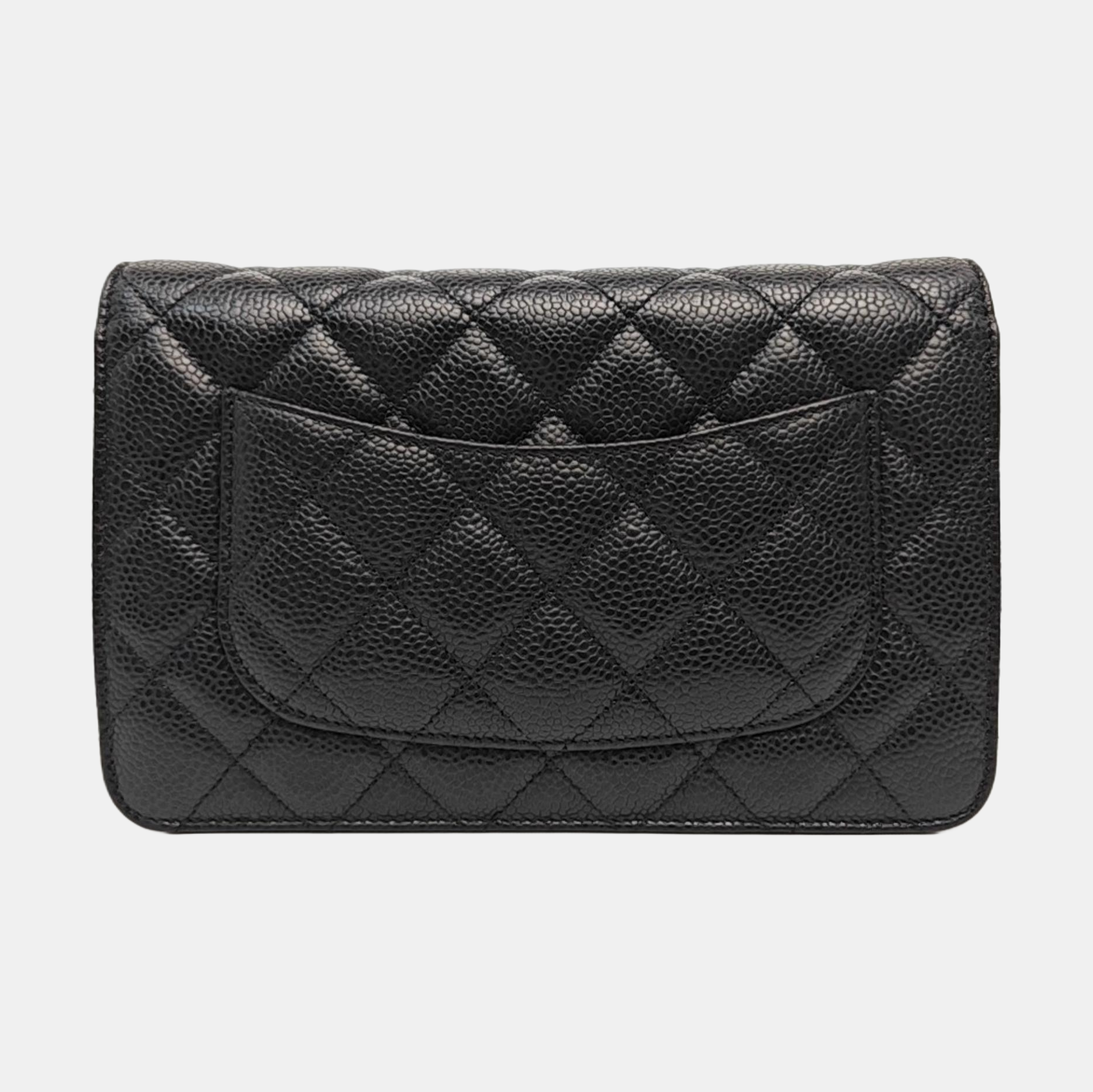WOC Quilted Grained Calfskin Black