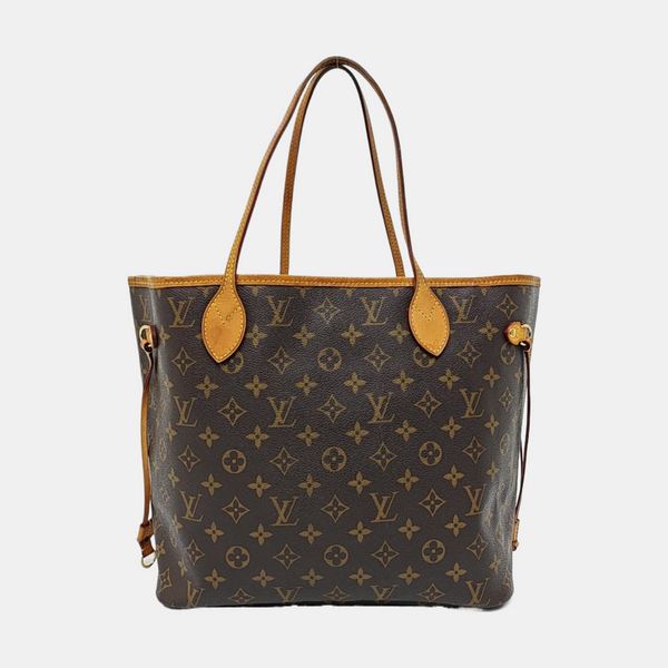 NEVERFULL MM Monogram Coated Canvas Brown