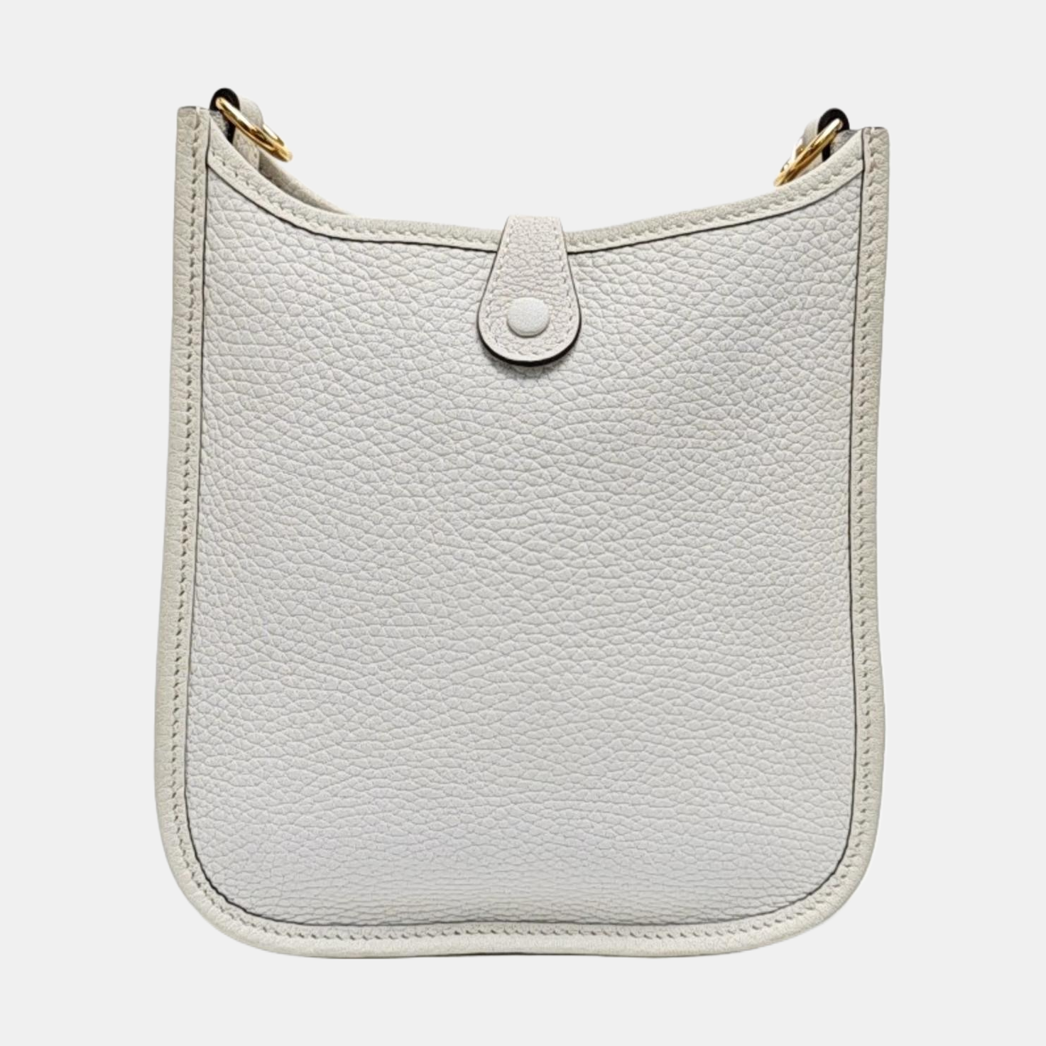 Authenticated pre-owned  Evelyne TPM Clemence White - Shoulder Bag at Looply