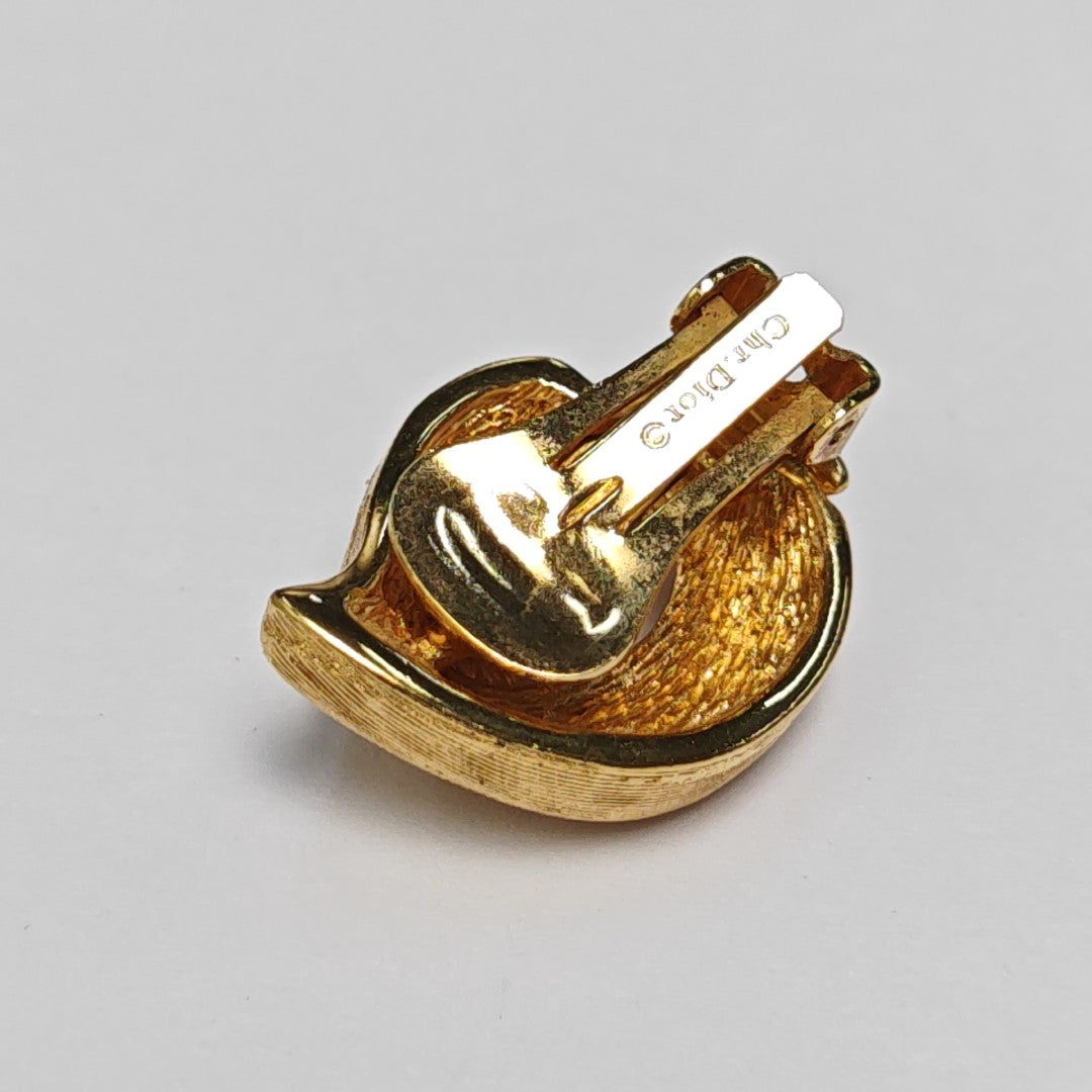 Metal Gold Clip On Earrings