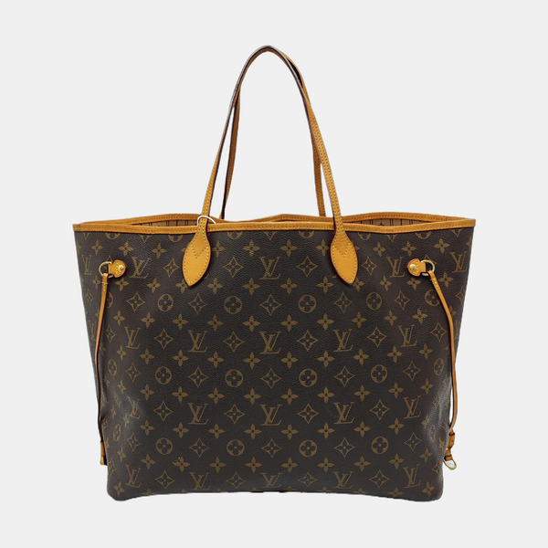 NEVERFULL GM Monogram Coated Canvas Brown