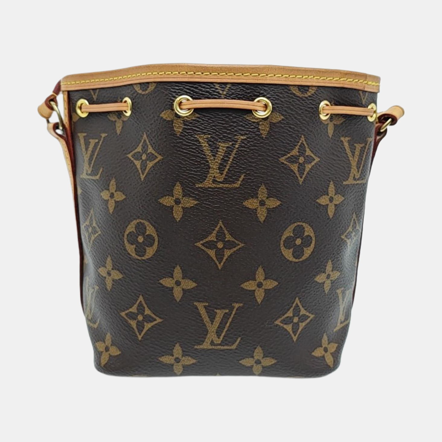 NÉONOÉ Nano Monogram Coated Canvas Brown