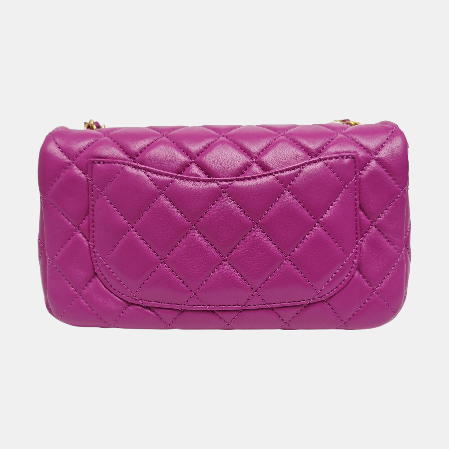 CLASSIC FLAP Mini Quilted Lambskin Purple