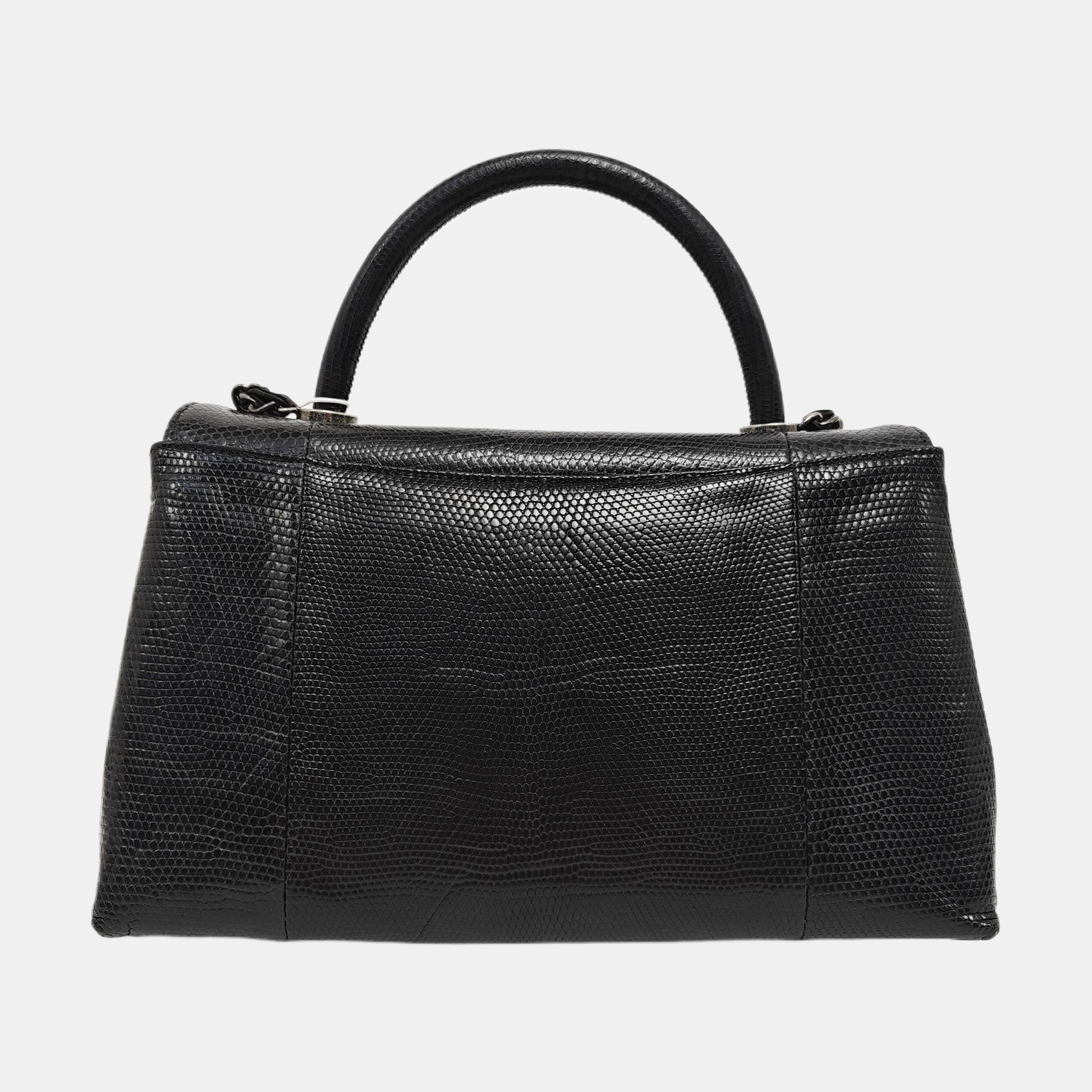 COCO HANDLE Medium Lizard Black