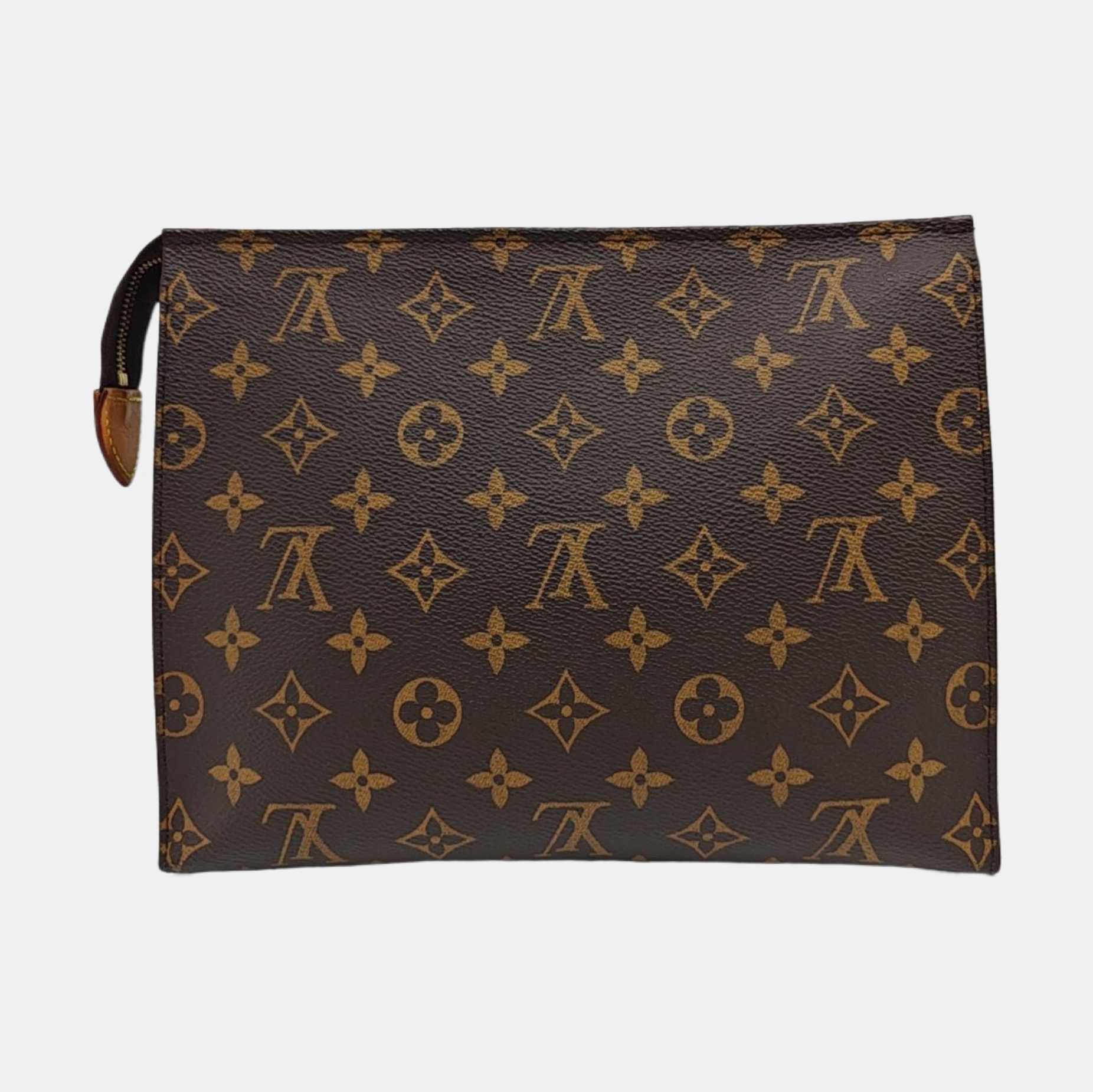 TOILET POCKET 26 Monogram Coated Canvas Brown