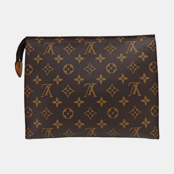 TOILET POCKET 26 Monogram Coated Canvas Brown