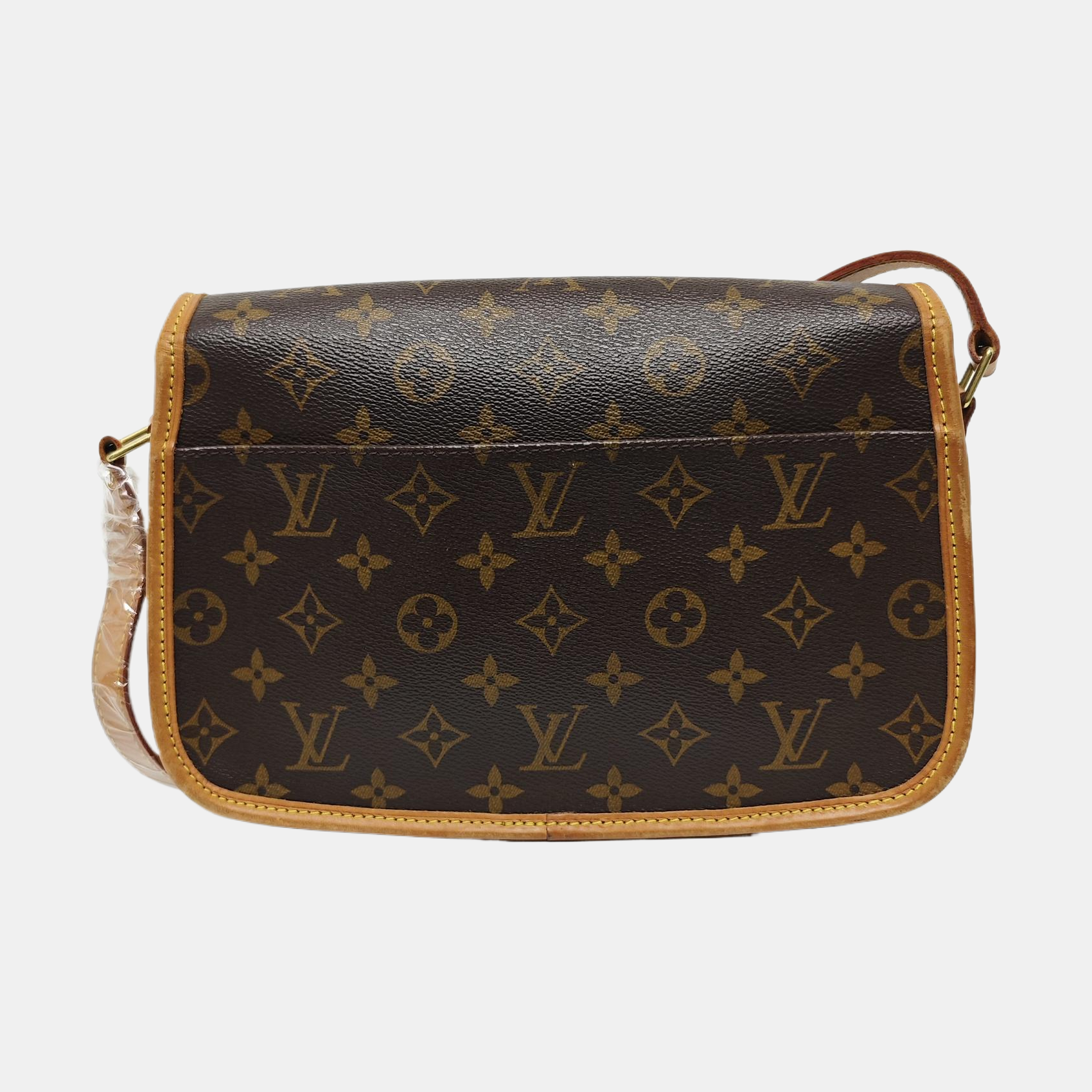 SOLOGNE PM Monogram Coated Canvas Brown
