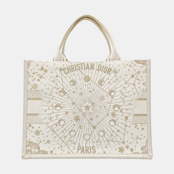 Book Tote Medium Canvas White