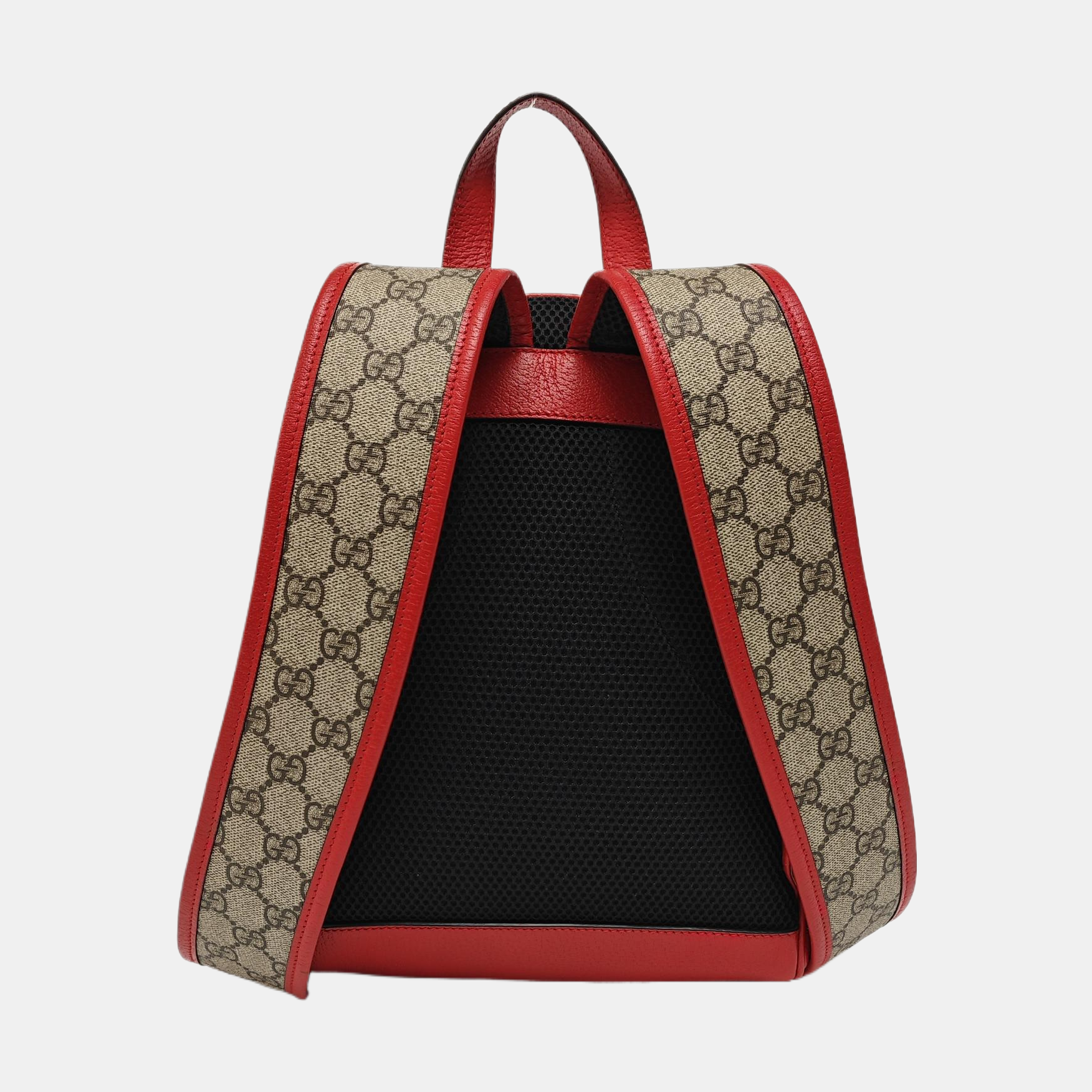GG Supreme Small Monogram Coated Canvas Beige