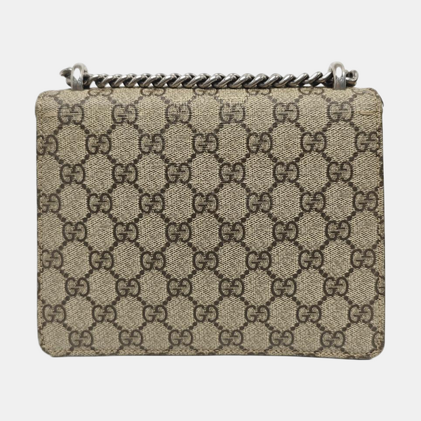 Dionysus Mini Monogram Coated Canvas Beige