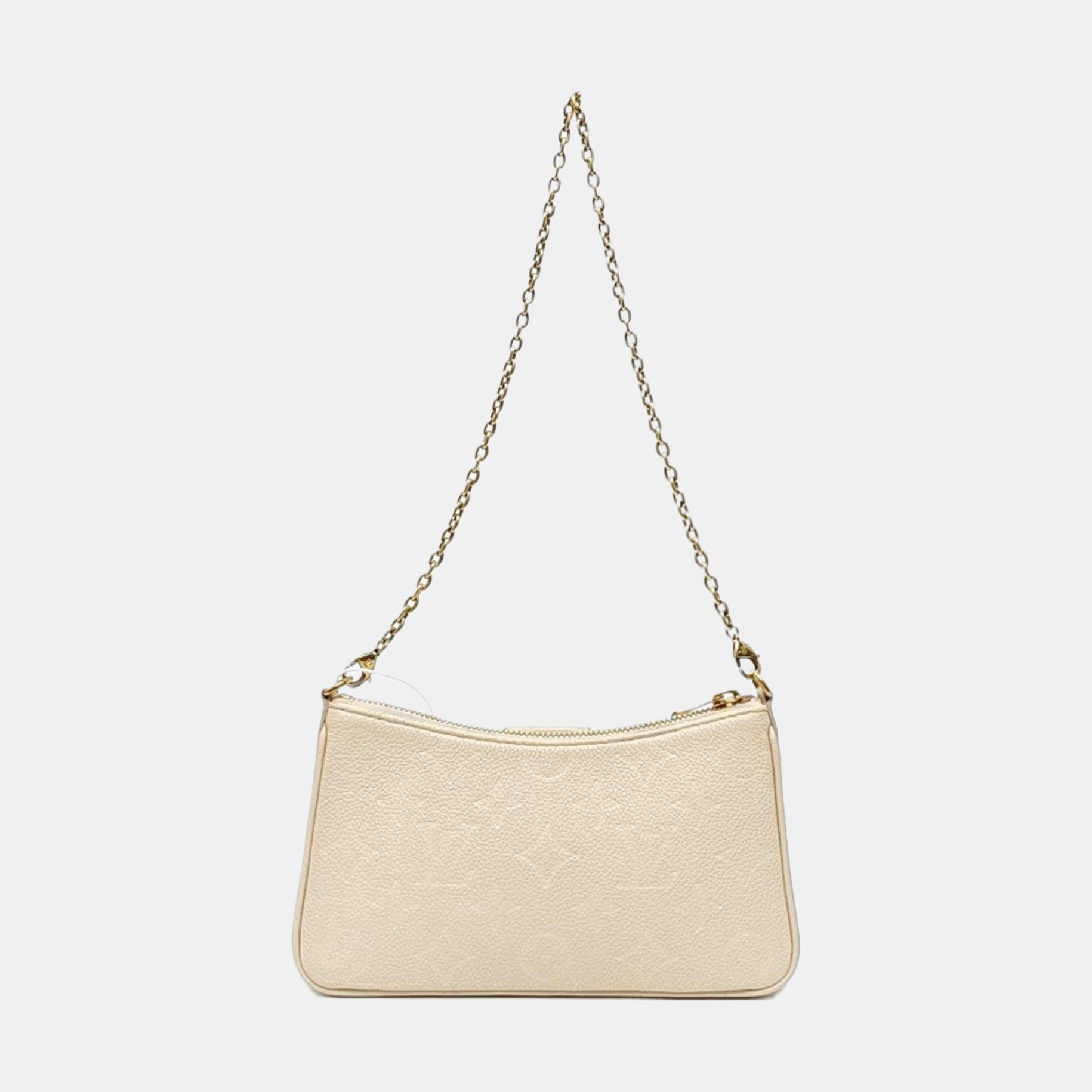 EASY POUCH ON STRAP Calfskin Beige