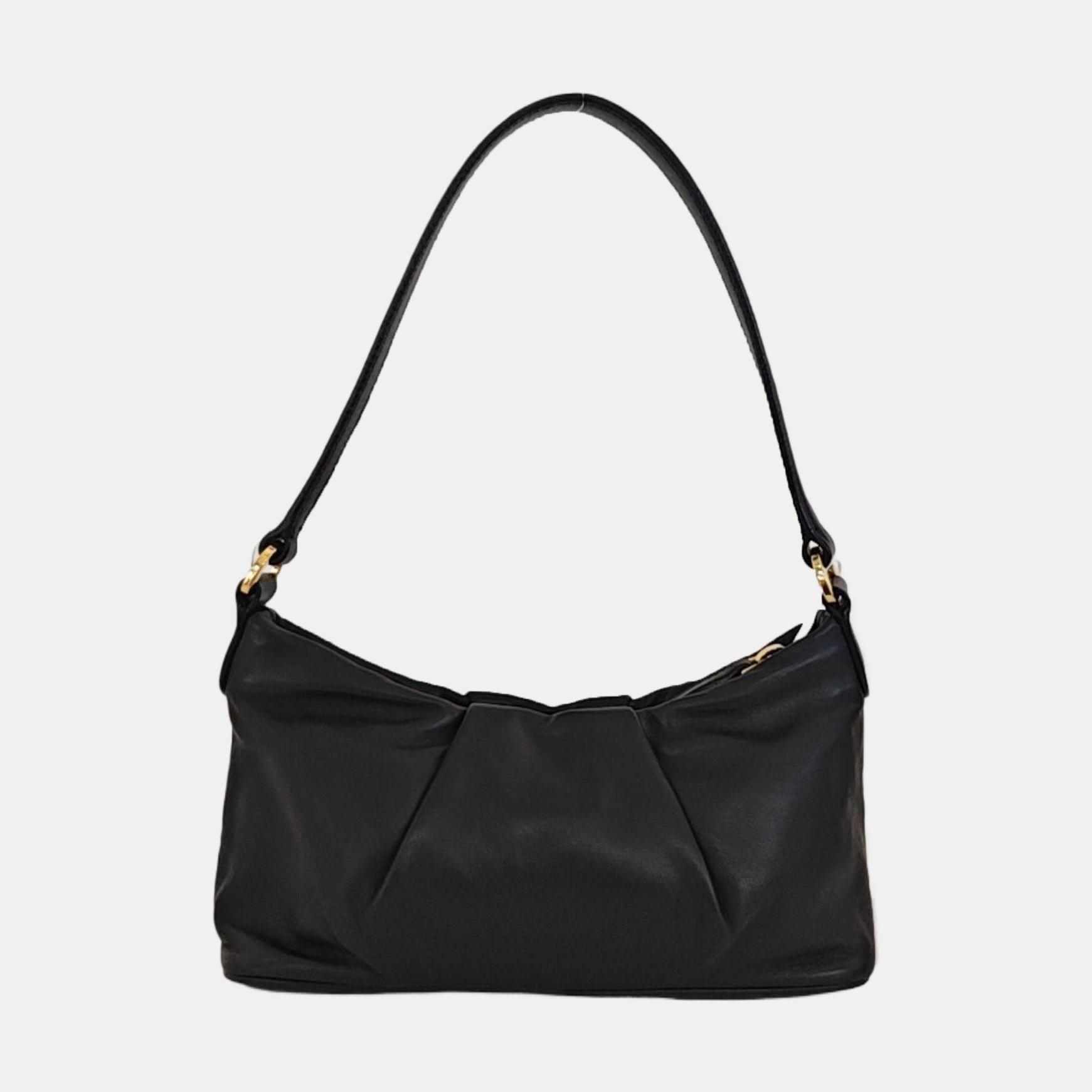 Lambskin Shoulder Bag Black