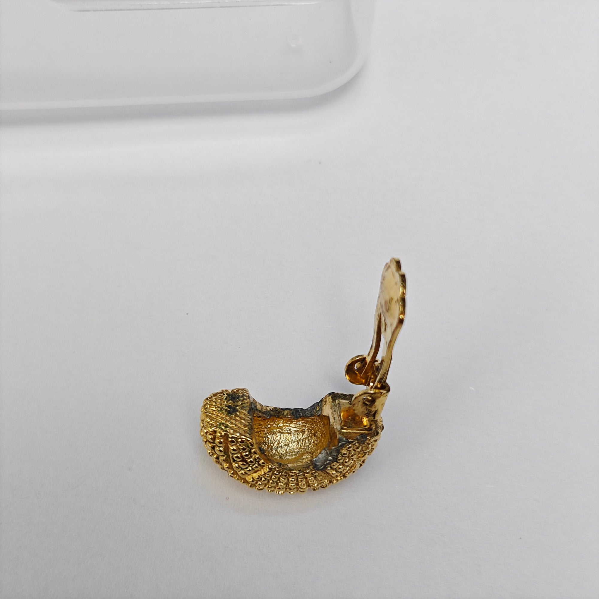 Metal Gold Clip On Earrings