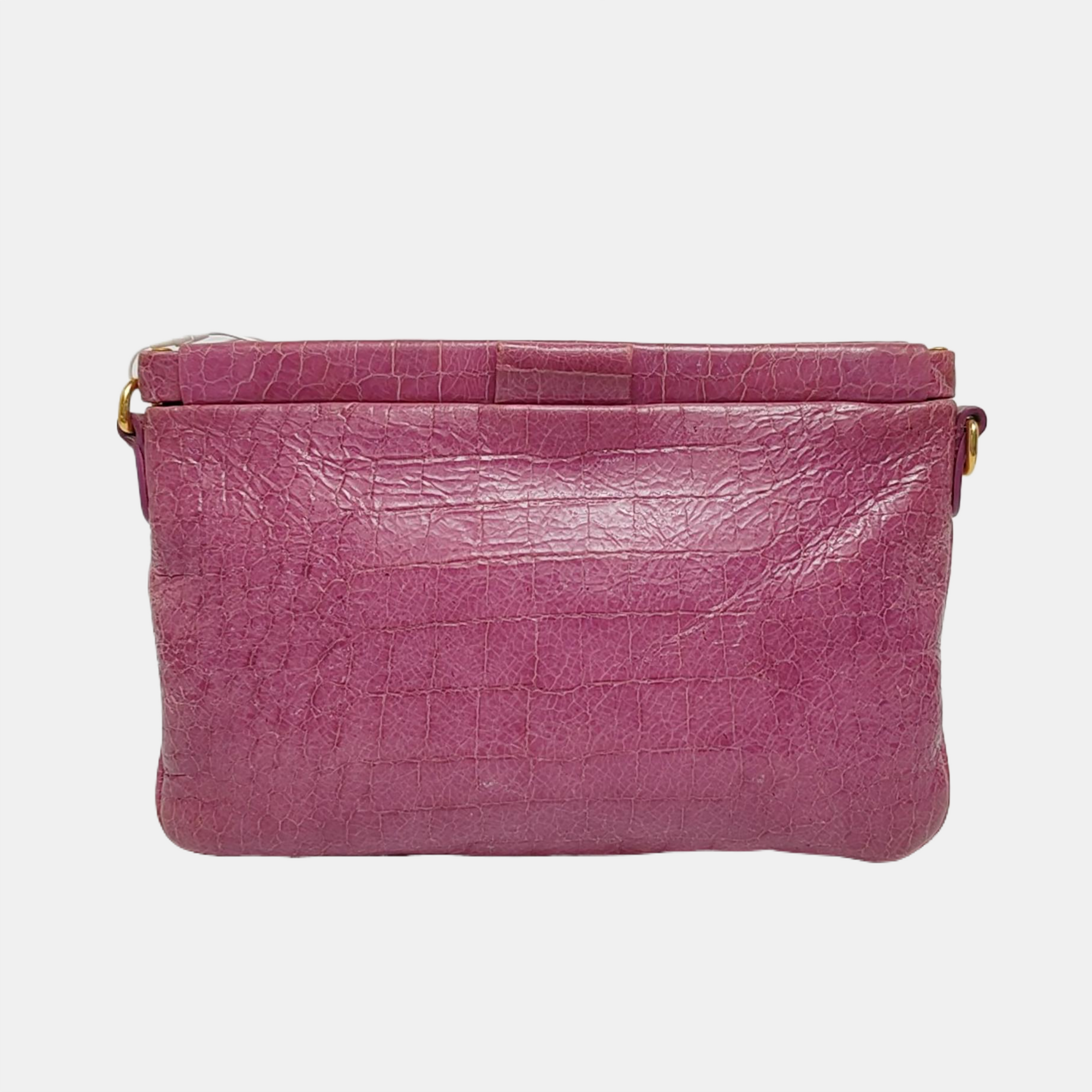 Calfskin Shoulder Bag Purple
