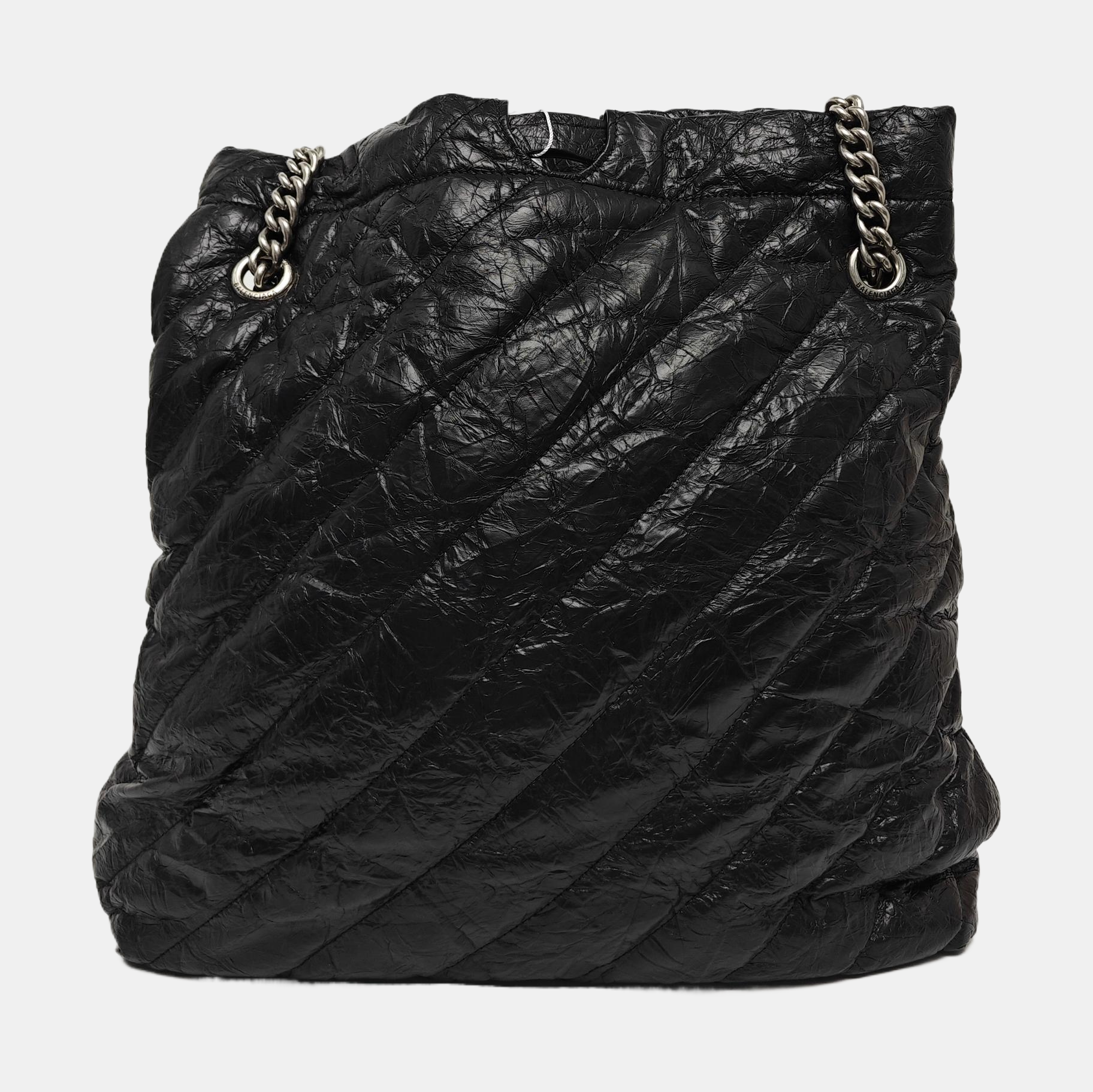 Crush Medium Quilted Calfskin Black