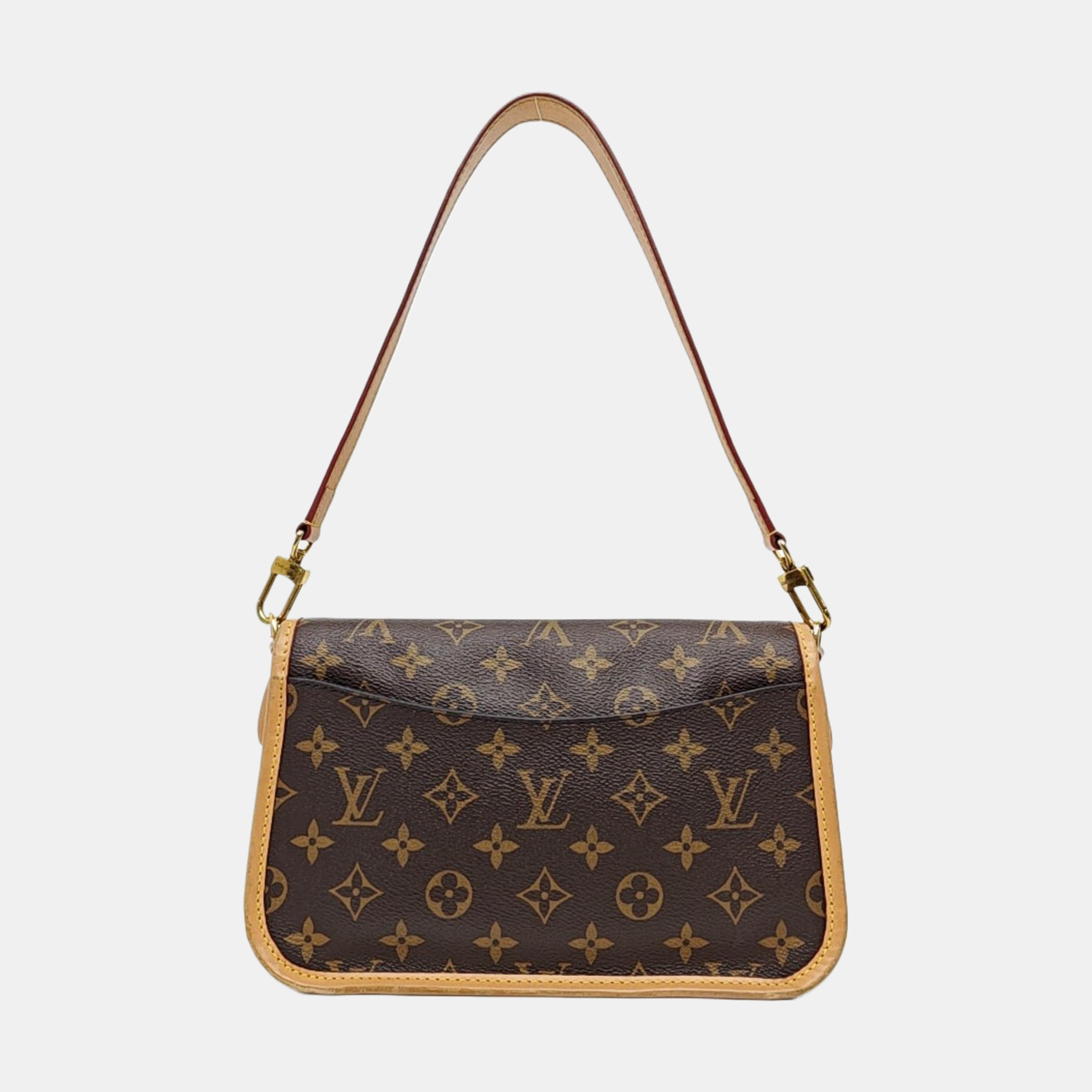 DIANE Monogram Coated Canvas Brown