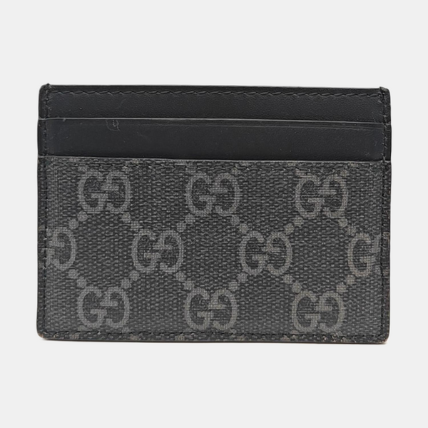 Coated Canvas Card Holder Black