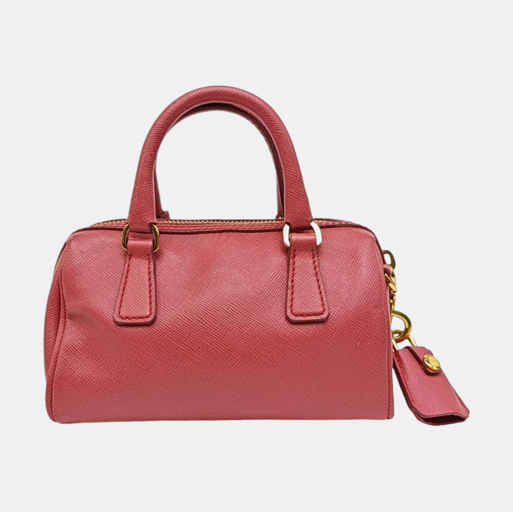 Saffiano Calfskin Shoulder Bag Pink