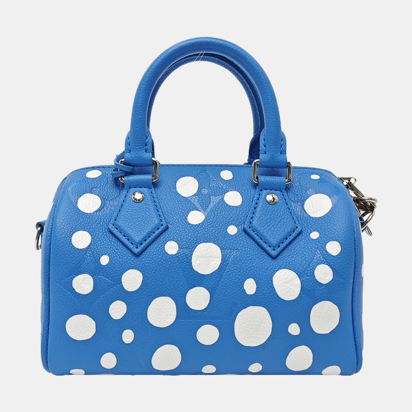 Monogram Calfskin Shoulder Bag Blue