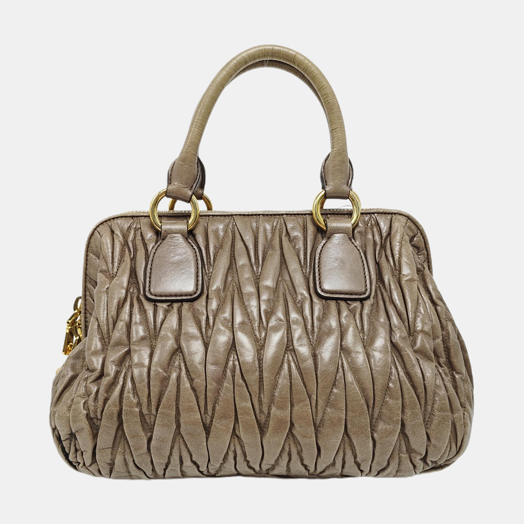 Madras Quilted Lambskin Green