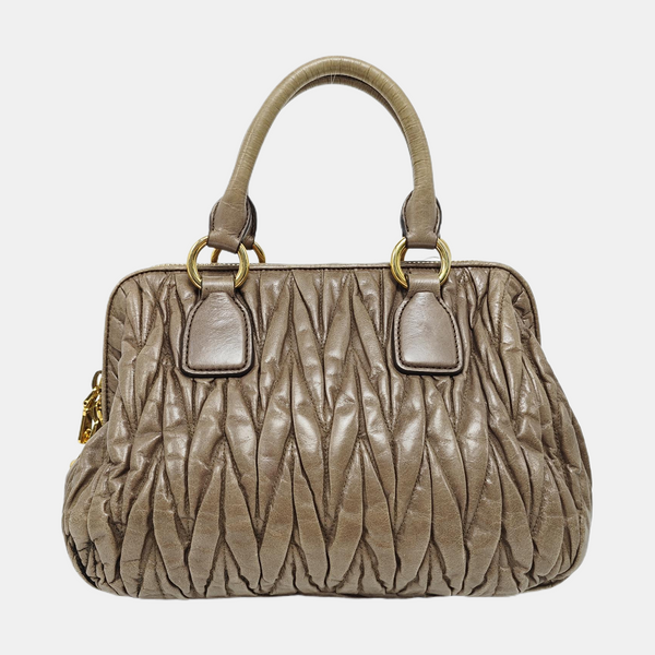 Madras Quilted Lambskin Green