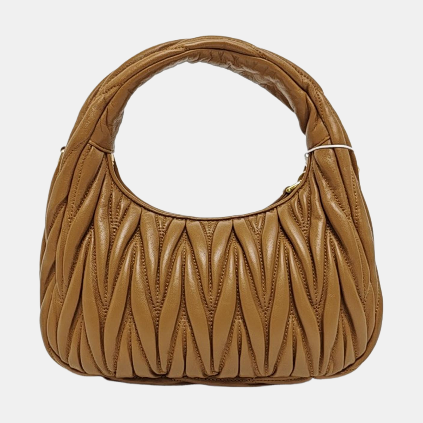 Wander Matelassé Small Quilted Lambskin Brown