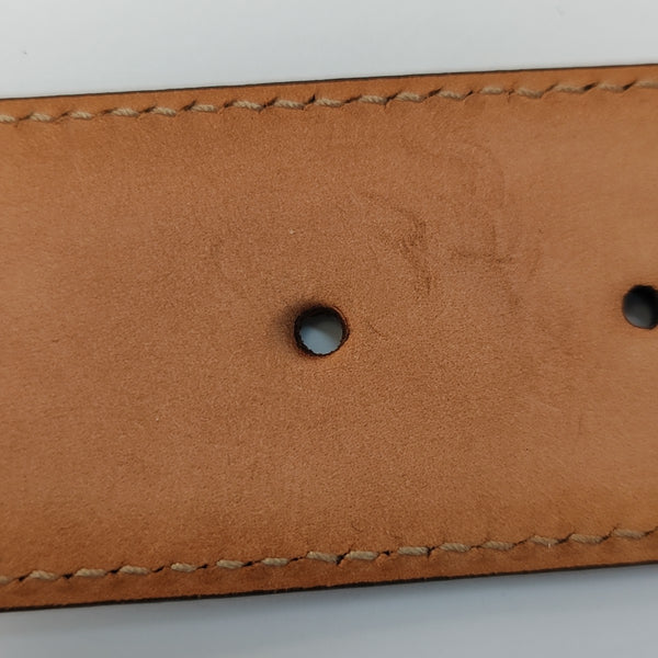 Leather Belt Silver