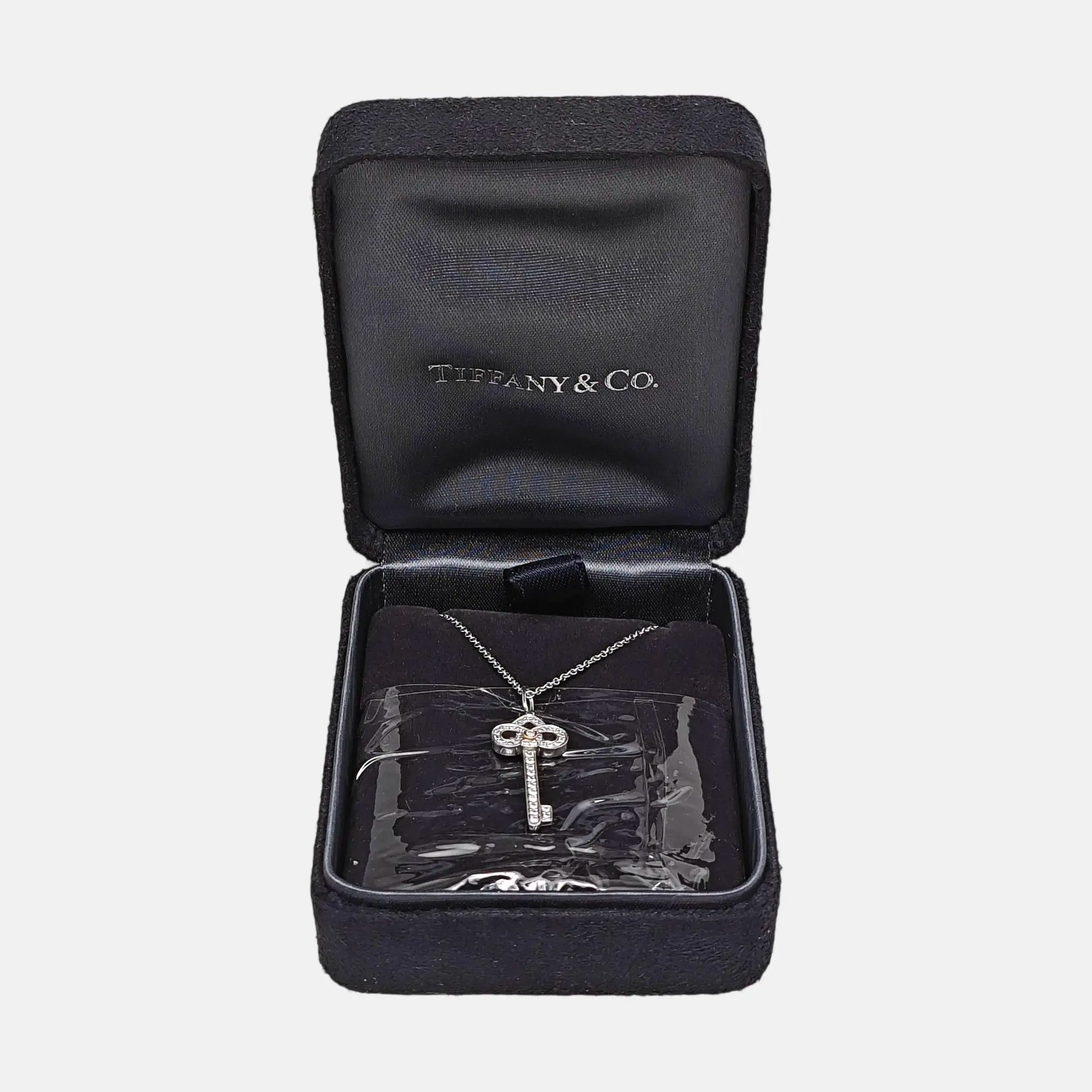 Tiffany Keys Platinum 950 Silver Necklace
