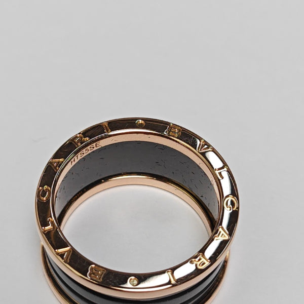 B.ZERO1 18k Rose Gold Ring EU 60