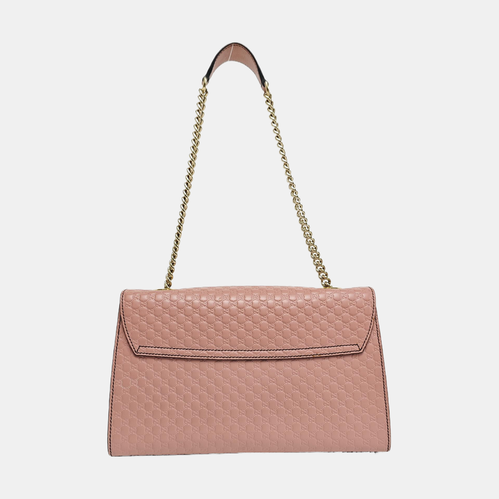 Emily Chain Monogram Calfskin Pink
