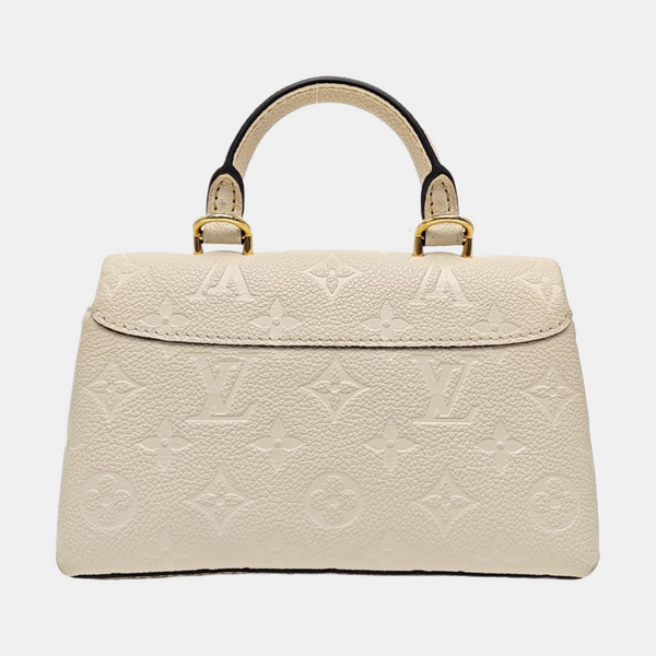 NANO MADELEINE Nano Monogram Calfskin Beige