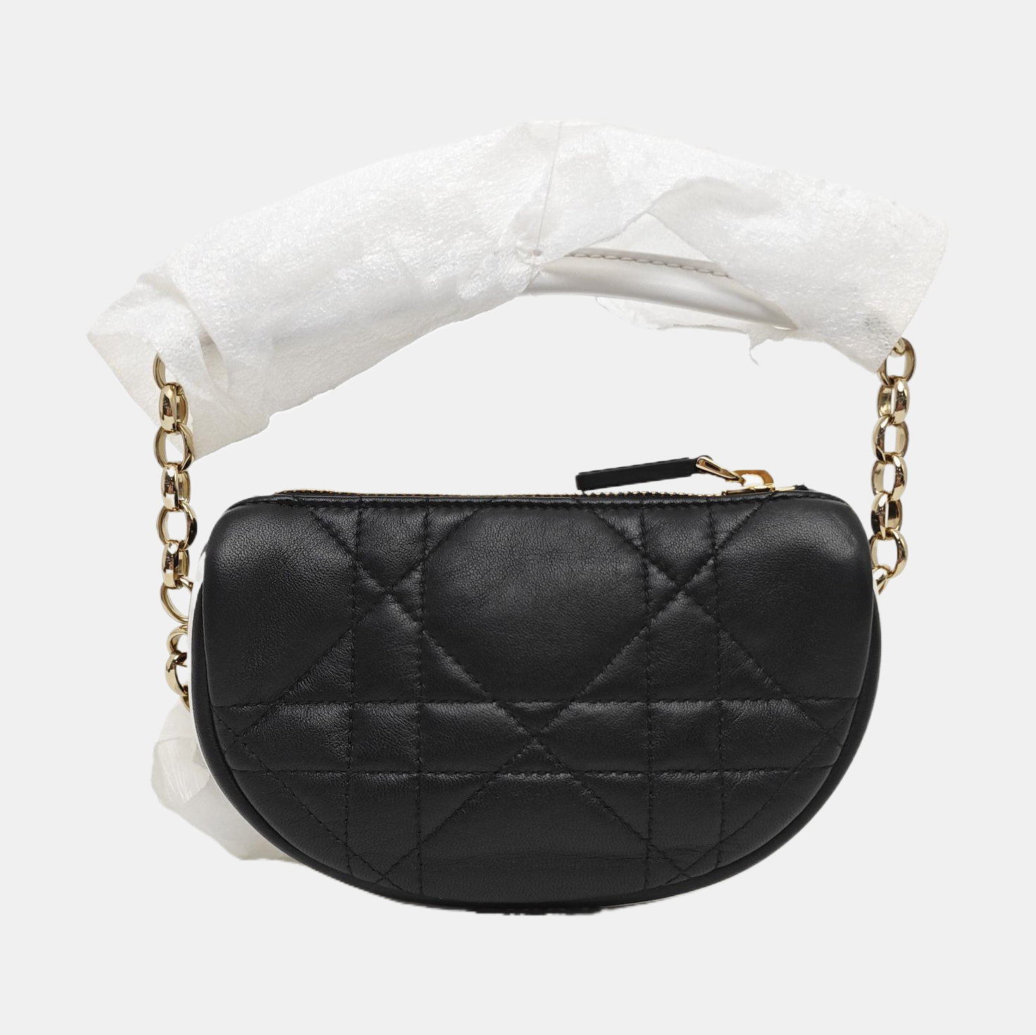 Vibe Super Mini Cannage Lambskin Black