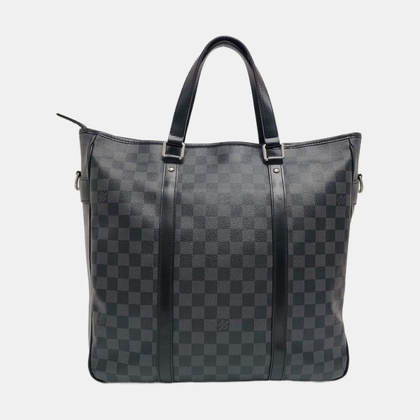 TADAO MM Damier Graphite Coated Canvas Gray